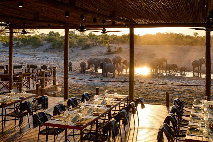 Dining with a View, Savute Safari Lodge, Botswana