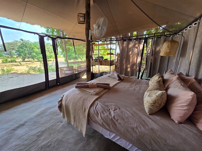 Bedroom, Chula Island Camp, Lower Zambezi, Zambia