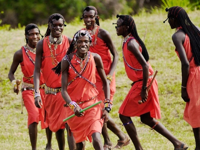 Masai Dancers at Tipilikwani Mara Camp