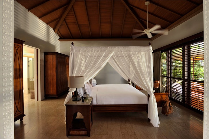 luxury pool villa bedroom