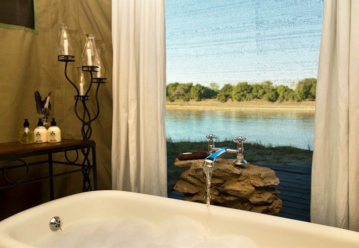 Mchenja camp bathroom