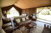 Lounge Tent, Porini Lion Camp, Masai Mara, Kenya