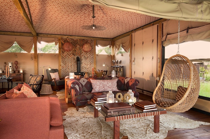 Living Room, Somalisa Camp, Hwange National Park, Zimbabwe