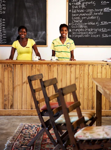 Café, The Elephant House, Eastern Cape, South Africa