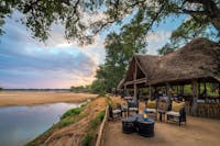 chamilandu bushcamp restaurant and boma area