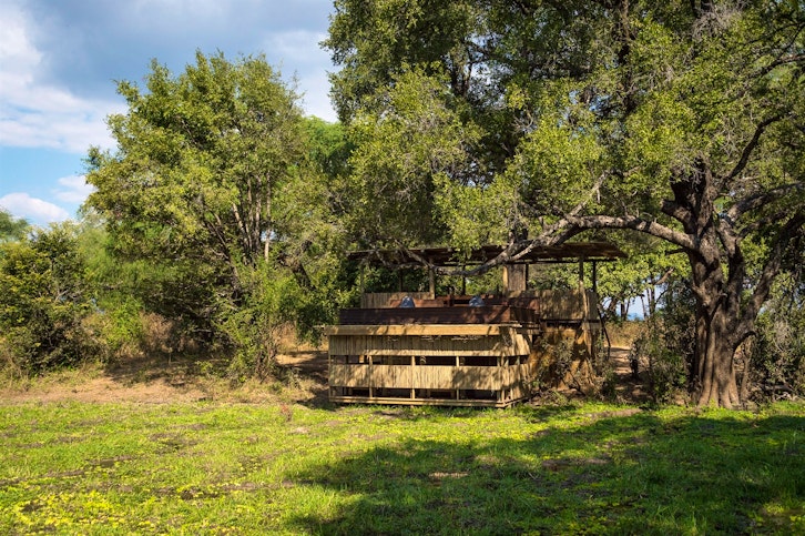 Wildlife viewing hide at Chamilandu