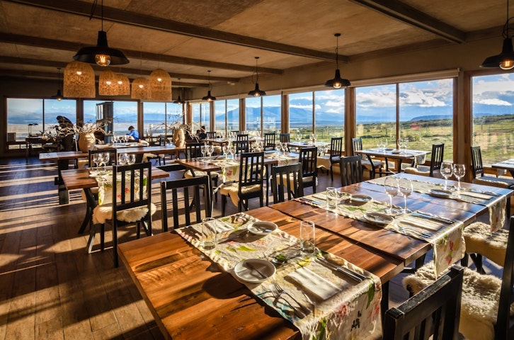 Dining, Estancia Cerro Guido, Torres del Paine National Park, Patagonia, Chile