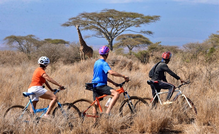 Mountain Biking, Elerai Camp, Amboseli, Kenya
