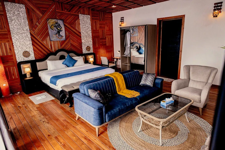 Room, Ingagi Lodge, Volcanoes National Park, Rwanda