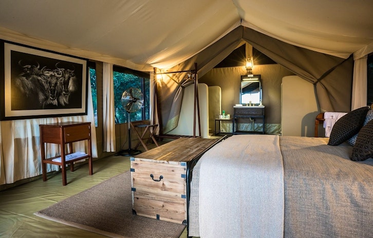 Tent Interior, Entim Mara Camp, Masai Mara, Kenya