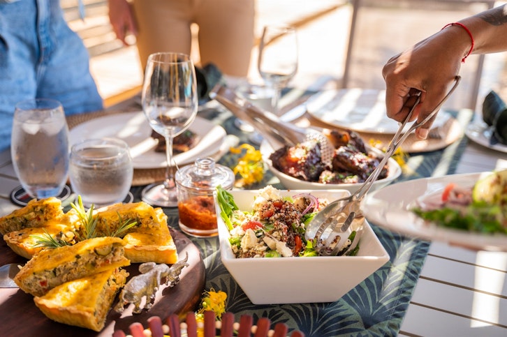 Family Lunch, Fothergill Island, Zimbabwe