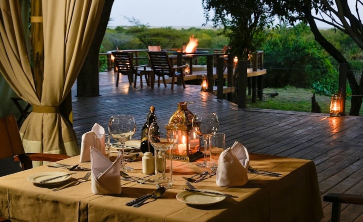Al Fresco Dining, Ilkeliani Camp, Masai Mara, Kenya