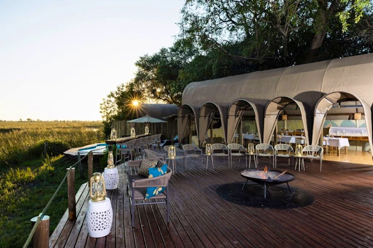 Okuti firepit, Moremi Game Reserve, Okavango Delta, Botswana
