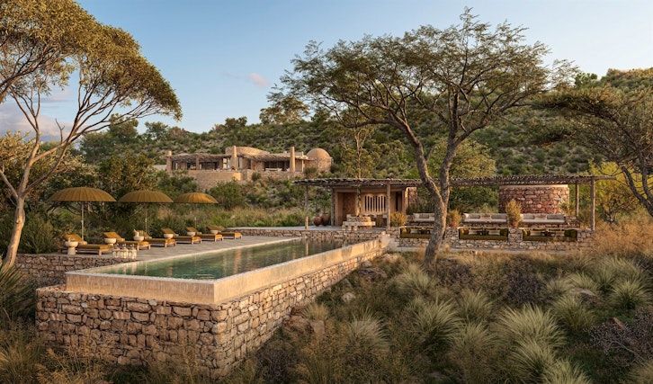 Guest Area Pool Exterior, &Beyond Suyian Lodge, Laikipia, Kenya