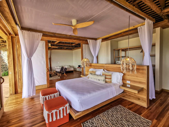 Villa Interior, Lapa Rios, Osa Peninsula, Costa Rica