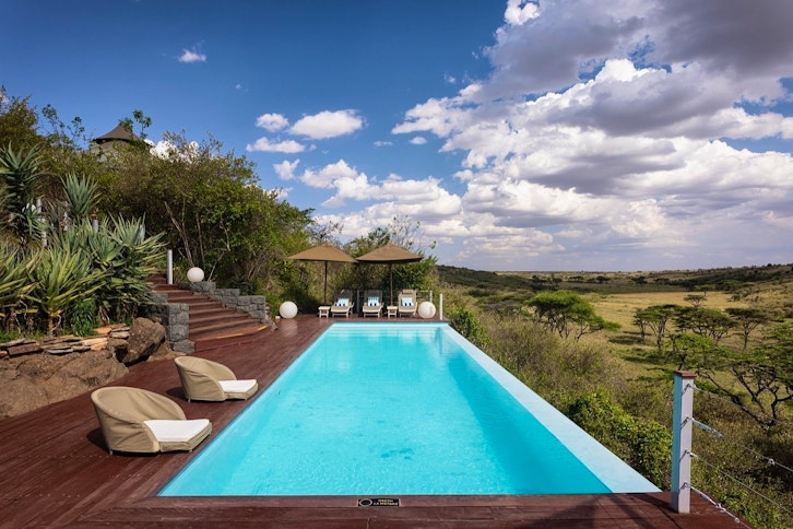 Pool, Mahali Mzuri, Masai Mara, Kenya