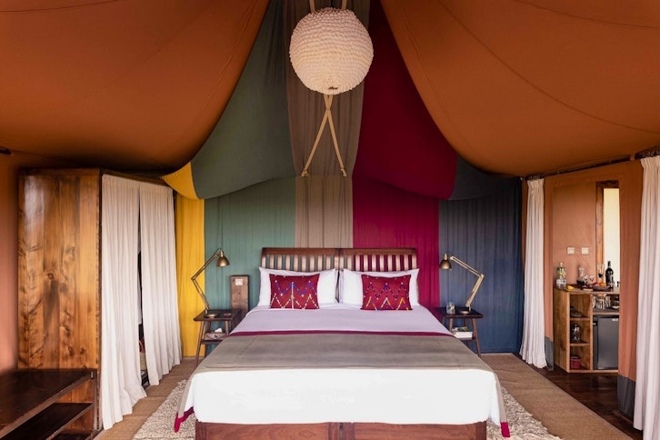 Tent Interior, Mahali Mzuri, Masai Mara, Kenya