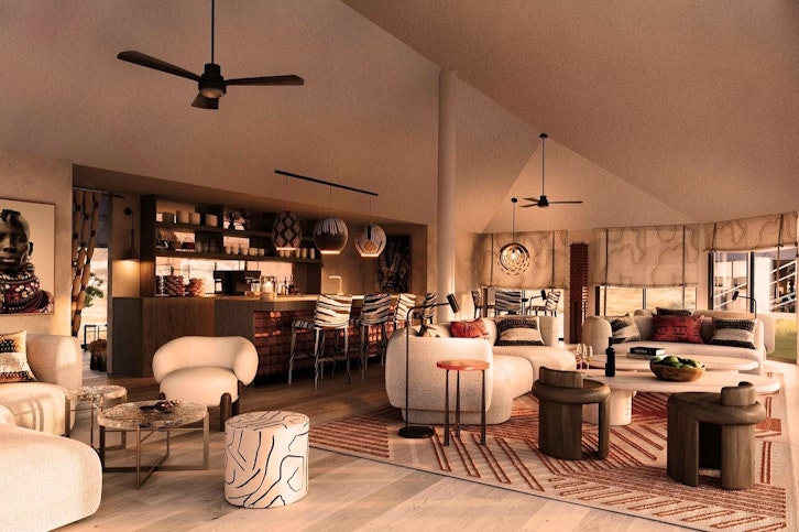 Bar in Tent, Mahali Mzuri, Masai Mara, Kenya