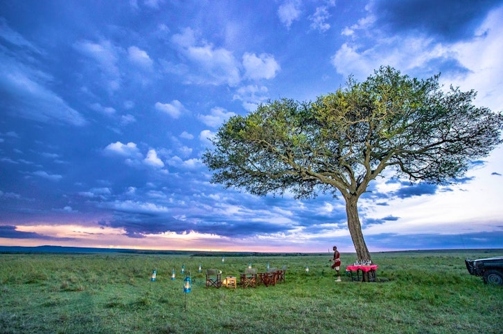 Sundowners, Offbeat Mara Camp, Masai Mara, Kenya