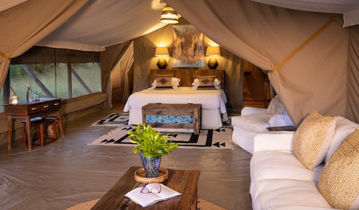 Tent Interior, Offbeat Ndoto Camp, Masai Mara, Kenya