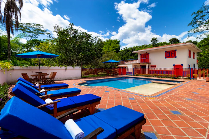 Swimming Pool, Casa Rivera del Cacao Hotel, The Coffee Region, Colombia