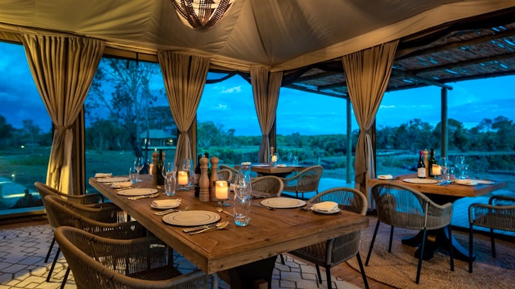 Restaurant, The River Camp, Laikipia, Kenya