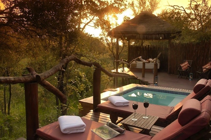 Deck, Simbambili Game Lodge, Sabi Sands, South Africa