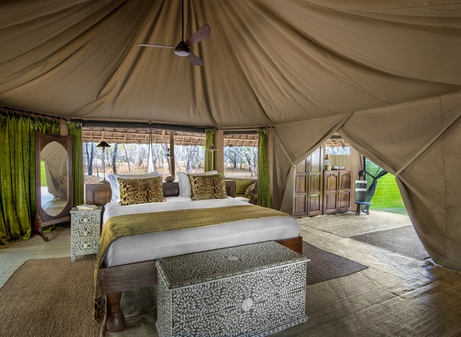 siwandu tented suite interior