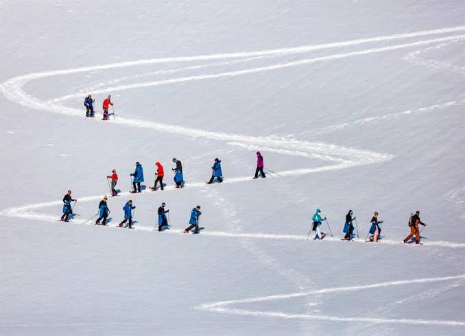 Snowshoeing, Polar Latitudes, Antarctica