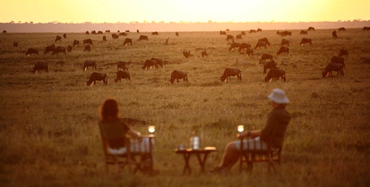 Sundowners, Elewana Elephant Pepper Camp, Masai Mara, Kenya