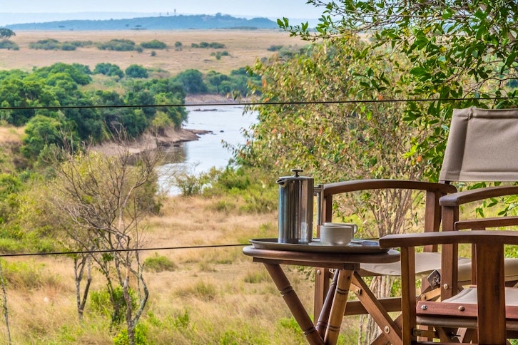 Tent Views over River, Entim Mara Camp, Masai Mara, Kenya
