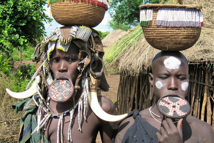 Mursi village visit 1