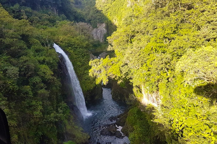 Helicopter flight over Reunion Island 2