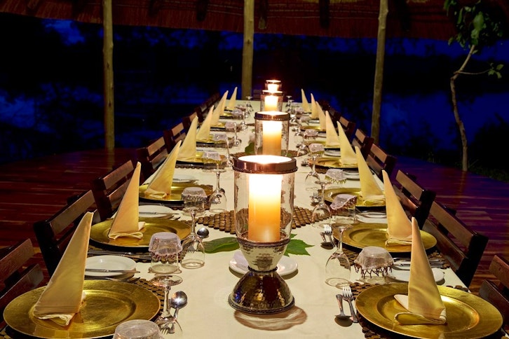 Kwando Lagoon Camp Dinners