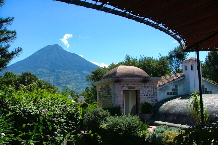 Volcano views from the hotel