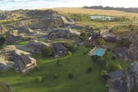 Aerial view of Jardin du Roy