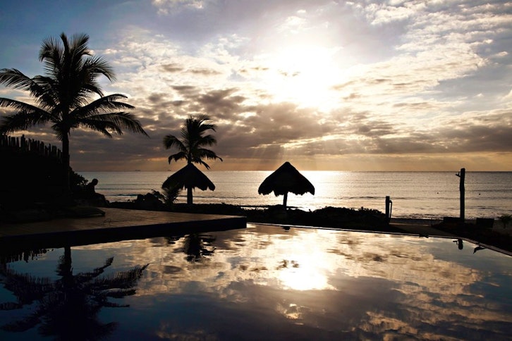 Sunrise over the beach