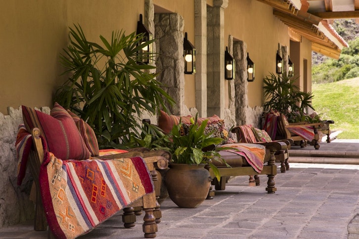 Inkaterra Hacienda Urubamba, terrace