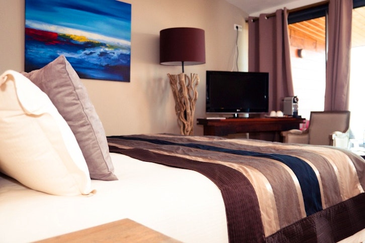 Bright artworks adorn the walls at Diana Dea