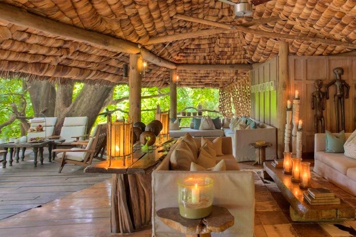 The Lounge At &Beyond Lake Manyara Tree Lodge