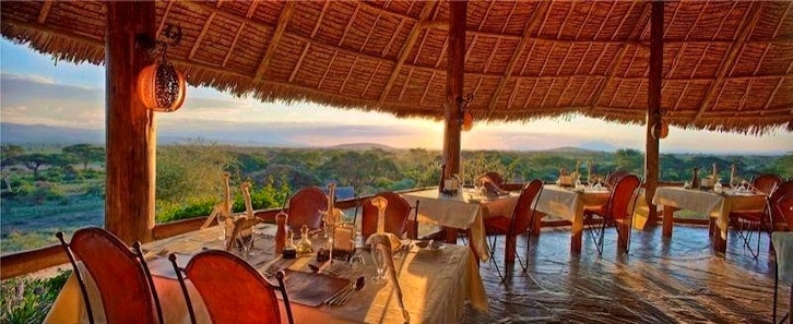Dining, Elewana Tortilis Camp, Amboseli, Kenya