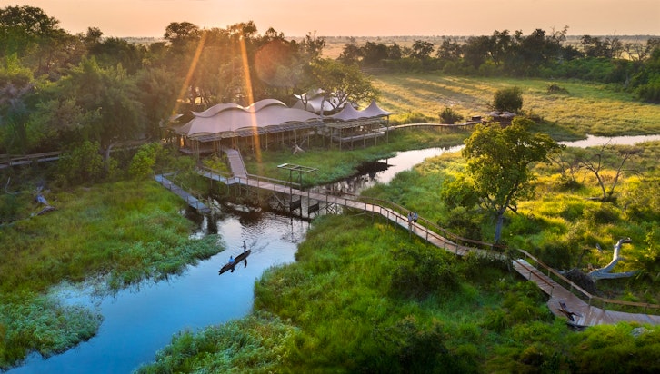 Aerial Views, Xigera Safari Lodge, Okavango Delta, Botswana