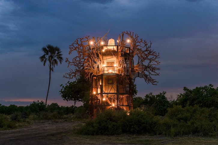 Baobab Treehouse Exterior, Xigera Safari Lodge, Okavango Delta, Botswana